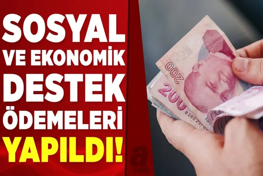 Sosyal ve Ekonomik Destek ödemeleri Temmuz’da Yatırıldı